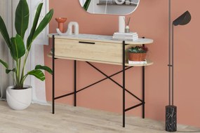 Elegantná konzola OTIS 130 cm, MDF, dubová dýha