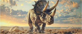 Obraz - Triceratops (120x50 cm)