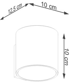 Sollux Sl.1181 - Nástenné bodové svietidlo ORBIS 1xG9/8W/230V zlatá