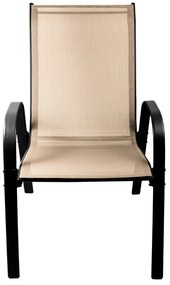 Záhradná stolička 2 kusy AGA MR4400BE-2 - béžová