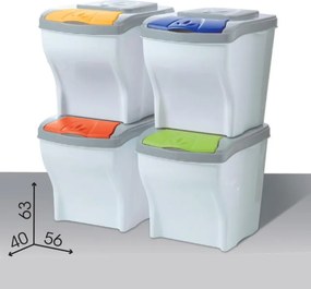 BAMA Odpadkový kôš POKER 4 x 20 l