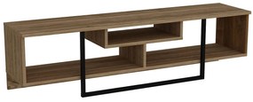 TV stolík/skrinka Aslana 150 (orech + čierna) . Vlastná spoľahlivá doprava až k Vám domov. 1101384
