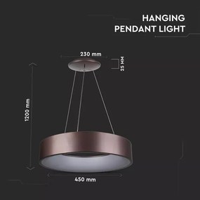 LED Stmievateľný luster na lanku 1xLED/20W/230V