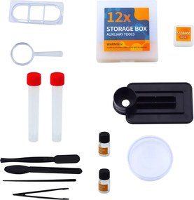 LEAN Toys Vzdelávací LED mikroskop Zväčšenie 1200x Vedecká súprava Príslušenstvo