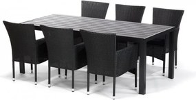 Záhradná zostava 6+1 NORIMBERG, čierny antracit