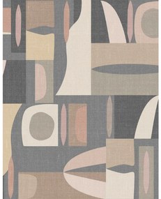Moderná minimalistická tapeta GEOMETRIA šedá