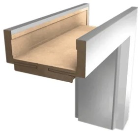 Tunelová zárubeň Naturel 70 cm pre hrúbku steny 10-18 cm T2CPLB70, 1 ks