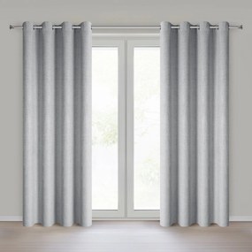 ZÁVES NA KRÚŽKOCH LINDA 140X250 CM SIVÁ