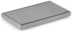 Skladacia taburetka sivá XL zamat sivá