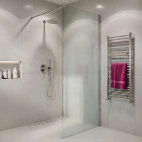 Novoterm Sprchová zastena Walk-in NV-Grace 120 CHR, chróm/transparent - bez vaničky