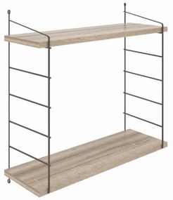 Nástenná polica ARMONI 72 cm dub san remo/čierna