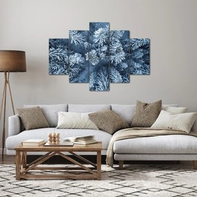 Obraz - Zasnežený les (150x105 cm)