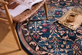 Koberec Agnella Isfahan Amara smaragdový kruh