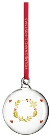 Sklenená ručne fúkaná vianočná ozdoba ø 6,5 cm Ann-Sofi Romme Annual Christmas Bauble – Holmegaard