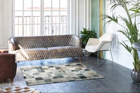 Koberec PATCHWORK 21716 béžový - imitácia kože krava
