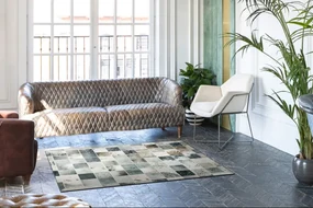 Koberec PATCHWORK 21716 béžový - imitácia kože krava