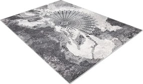 Koberec ALLURE 5715 svetlosivý / biely