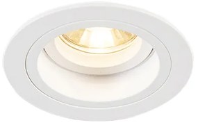 Inteligentné zapustené bodové svietidlo biele okrúhle naklápacie vrátane Wifi GU10 - Chuck