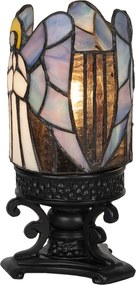 Vitrážové stolná lampa Tiffany Ange - Ø 14 * 21 cm E14 / max 1 * 25W