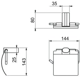 Matne čierny nástenný mosadzný držiak na toaletný papier Flori – Sapho