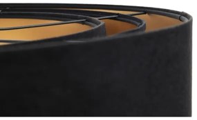 Luster na lanku TRINITI 1xE27/60W/230V čierna/zlatá