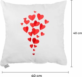 Dekoratívny vankúš Hearts 40x40 cm EMI
