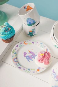Bella Rose Detský porcelánový tanier Jednorožec Ø 19 cm