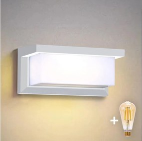 Brilagi - LED stmievateľné vonkajšie nástenné svietidlo BRICKY 1xE27/6W/230V 2700-6500K IP54 biela