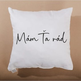 Dekoratívny vankúš Mám Ťa rád 40x40 cm EMI