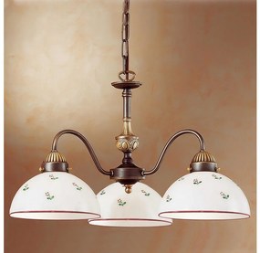 Kolarz 731.83.69 - Luster na reťazi NONNA 3xE27/75W/230V červená