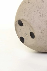 Moderný kvetináč RAFIOT, sklolaminát, výška 35 cm, béžový