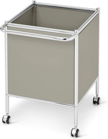 Kovový bočný vozík »CN3 Kids« s kolieskami, svetlosivý