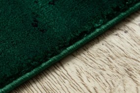 Koberec EMERALD exkluzívny 1020 glamour, styl marmur, trojuholníky fľaškovo zelený / zlatý