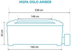 Marimex | Vírivý bazén MSPA Oslo Amber F-AM063W | 11400284