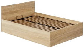 Manželská posteľ 140 cm Discutibles (dub sonoma) (s roštom) (s úl. priestorom). Vlastná spoľahlivá doprava až k Vám domov. 1116308
