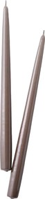 TWIN FLAME Sada sviečok 2 ks 31 cm - šedohnedá