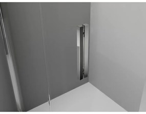 Mexen Exo, sprchovací kút so skladacími dverami 80 x 75 cm, 6mm číre sklo, chrómový profil, 816-080-075-01-00