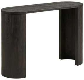 Tmavohnedý konzolový stolík v dekore duba 38x114 cm Bibione – House Nordic