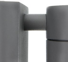 Vonkajšia nástenná lampa antracit IP44 so senzorom súmraku - Solo