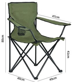 Kempingová židle ANTER zelená