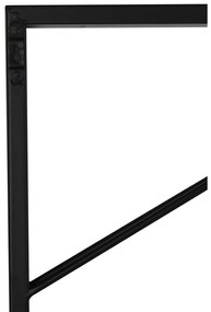 Čierny nástenný kovový regál na víno počet fliaš 16 70x160x6 cm Malbeo – Light &amp; Living