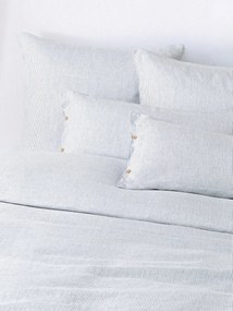 Ľanová obliečka na paplón's vypraným vzhľadom a's jemnými pruhmi Rinna