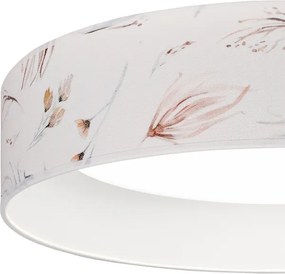 Brilagi-LED Stmievateľné svietidlo VELVET SM. 24W/230V 3000-6000K priemer 45 cm biela/kvetinový vzor WT+DO