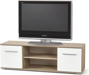 TV stolík/skrinka Vida RTV-1 (dub sonoma + biela). Vlastná spoľahlivá doprava až k Vám domov. 796274
