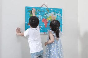 Magnetická tabuľa 2v1 Viga 44508 mapa sveta