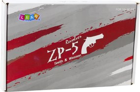 LEAN Toys Revolver ZP-5 s penovými nábojmi a vodnými hydrogélovými guľôčkami, terč, puzdro