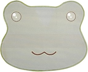 Zelená kúpeľňová predložka hlava žabky Frog - 60*48*1 cm