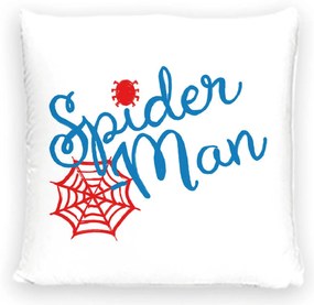 DETSKÁ DEKORAČNÁ OBLIEČKA NA VANKÚŠ SPIDERMAN 40X40 CM VZOROVANÁ
