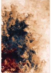 Vlnený koberec 133x180 cm Burst dark beige – Agnella