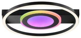 Brilliant -LED RGBW stmievateľné stropné svietidlo MAUREEN LED/20W/230V 3000-6500K čierna + s diaľkovým ovládaním